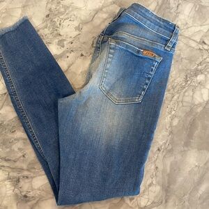 Joe's Jeans Blue Ankle Cropped Denim with Gradient Wash